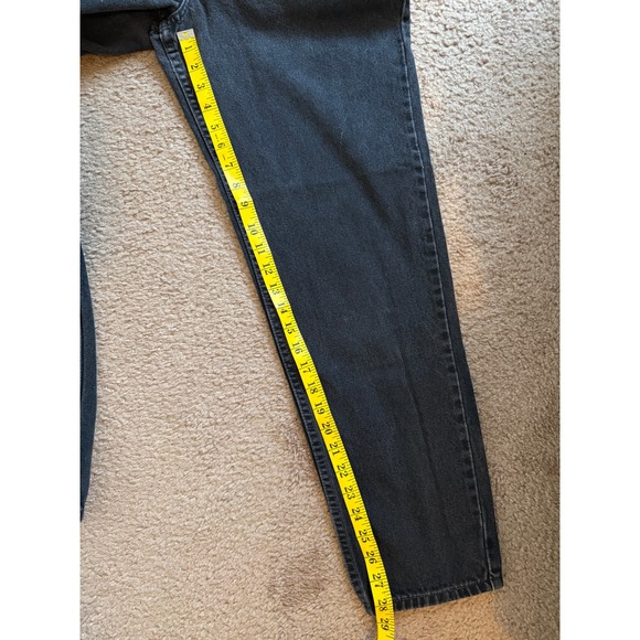 Levis 550 Jeans Womens Tag Size 10 Black Relaxed Fit Tapered Leg Jeans 90s - Picture 4 of 8